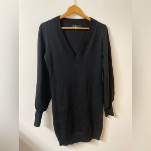 Black Lulus Mini Sweater Dress